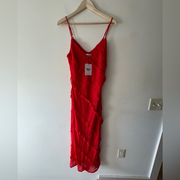 NEW!! Princess Polly Lars Red Maxi Dress - STUNNING! - Picture 3 of 11